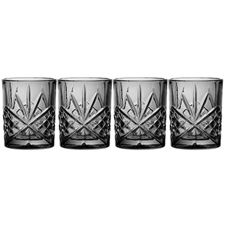 Glaswaren Und Barzubehor Godinger | Dublin Crystal Midnight Double Old Fashion, 4Er-Set