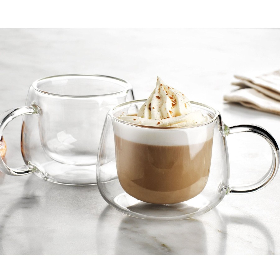 Essen Godinger | Alesia Cappuccino Doppelwandbecher, 2Er-Set