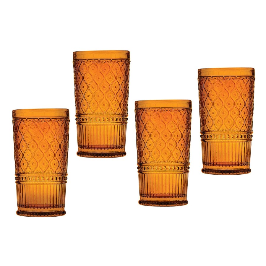 Glaswaren Und Barzubehor Godinger | Claro Amber Highball, 4Er-Set