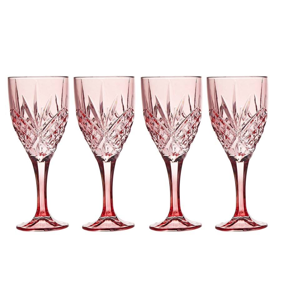 Glaswaren Und Barzubehor Godinger | Dublin Crystal Blush Kelchglas, 4Er-Set