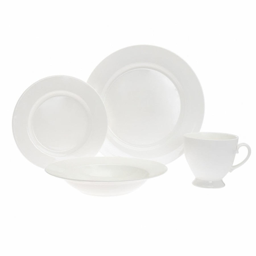 Essen Godinger | Saborne Bone China 16-Teiliges Geschirrset, Service Fur 4 Personen