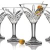 Glaswaren Und Barzubehor Godinger | Dublin Crystal Martini, 4Er-Set