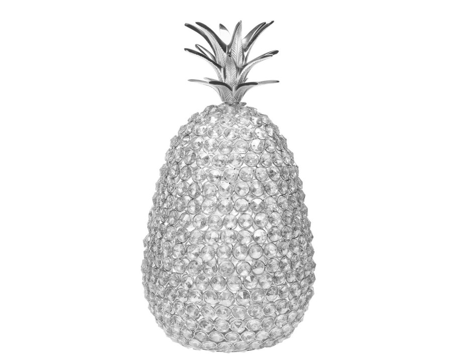 Dekor Godinger | Ananas-Silber-Glam-Groses Deko-Objekt