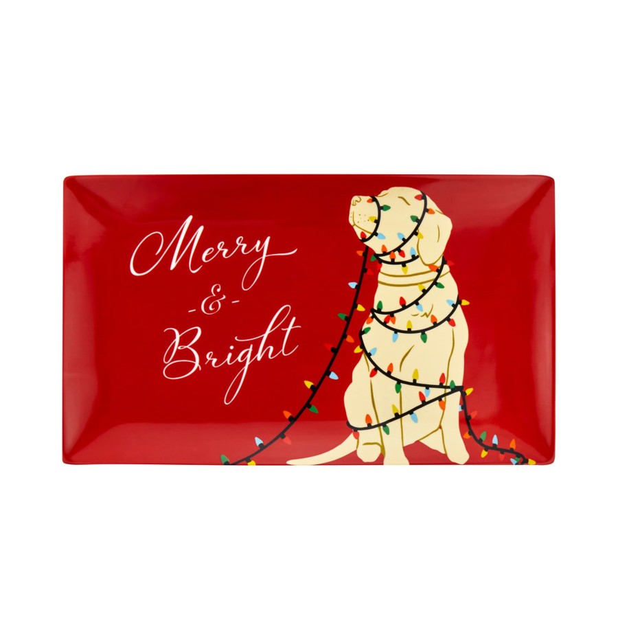 Kuche Godinger | Merry & Bright Keramik-Serviertablett