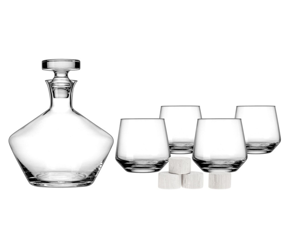 Glaswaren Und Barzubehor Godinger | Marmont 9-Teiliges Dekanter-Whisky-Set