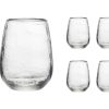 Glaswaren Und Barzubehor Godinger | Gehammertes Glas Ohne Stiel, 4Er-Set