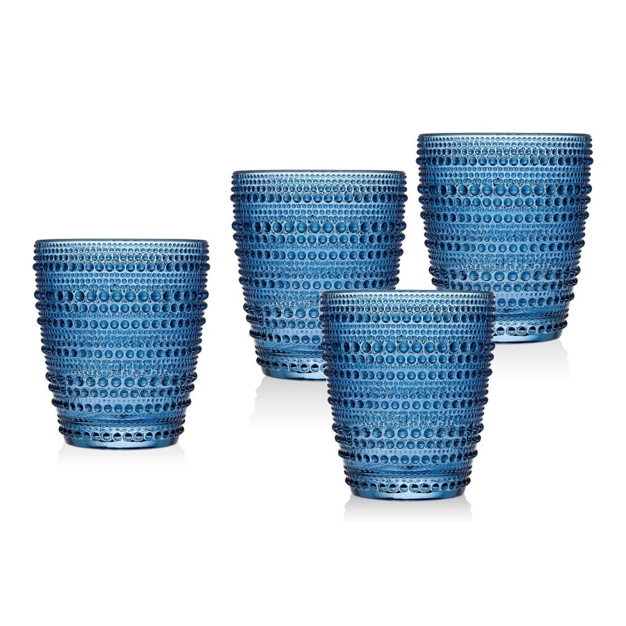 Glaswaren Und Barzubehor Godinger | Lumina Blue Double Old Fashion, 4Er-Set