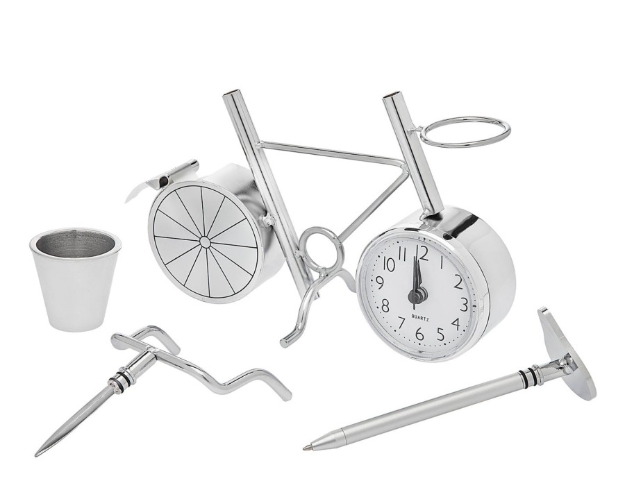 Dekor Godinger | Fahrrad-Schreibtisch-Set-Uhr