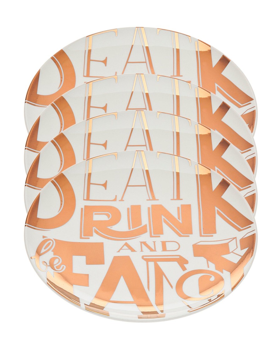 Besteck Und Serviergeschirr Godinger | Eat Drink & Be Fancy Vorspeisenteller, 4Er-Set