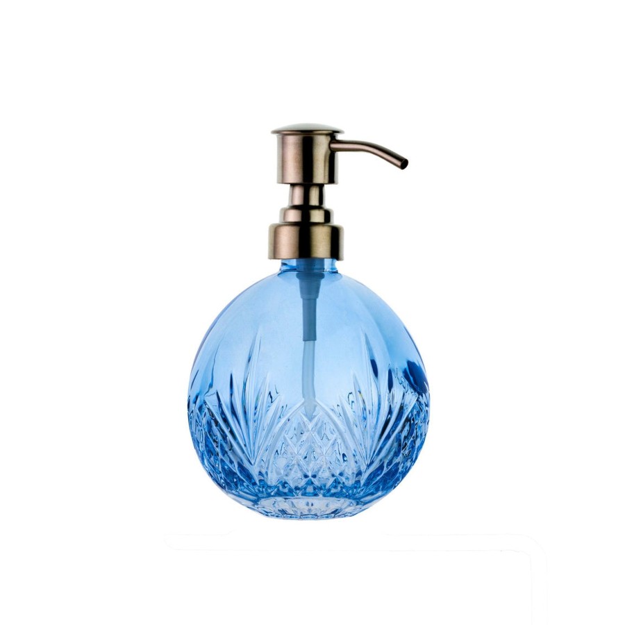 Dekor Godinger | Dublin Crystal Blue Seifenspender, Transparent