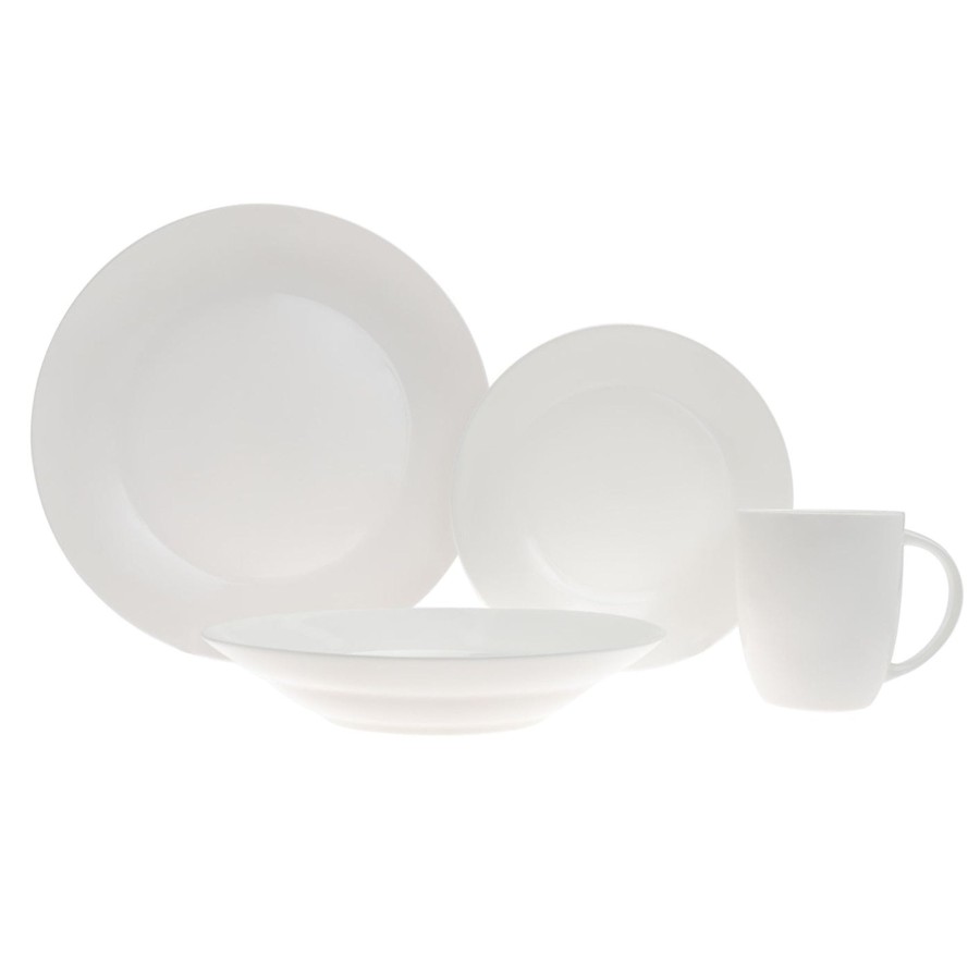 Essen Godinger | Lune Bone China 16-Teiliges Geschirrset, Service Fur 4 Personen