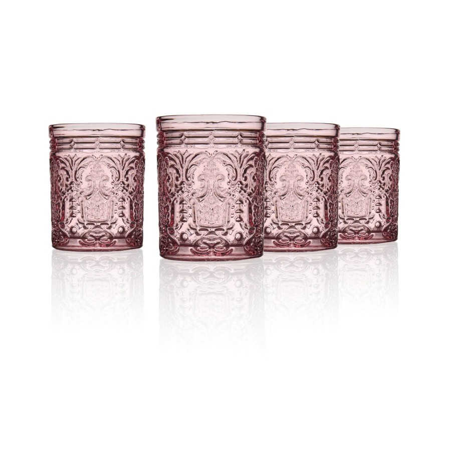 Glaswaren Und Barzubehor Godinger | Jax Pink Double Old Fashion, 4Er-Set