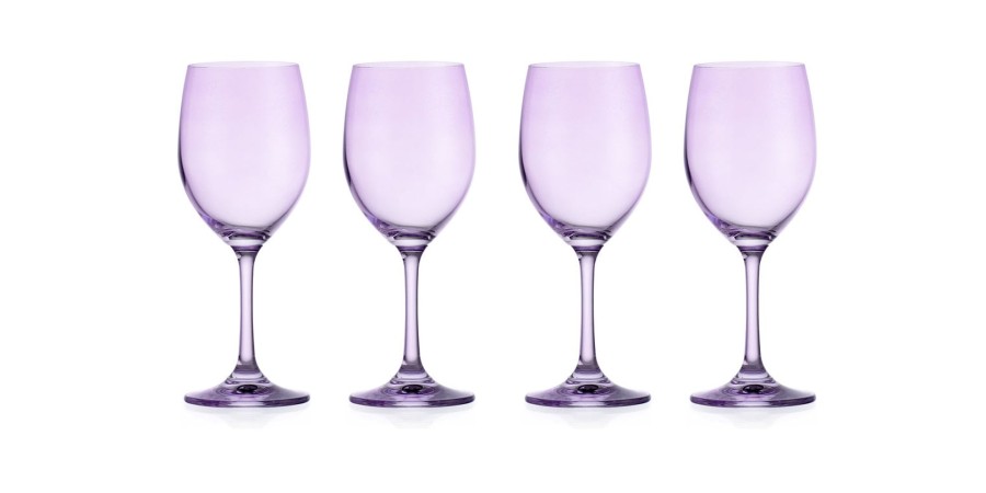 Glaswaren Und Barzubehor Godinger | Veneto Amethyst Weisweinglas, 4Er-Set