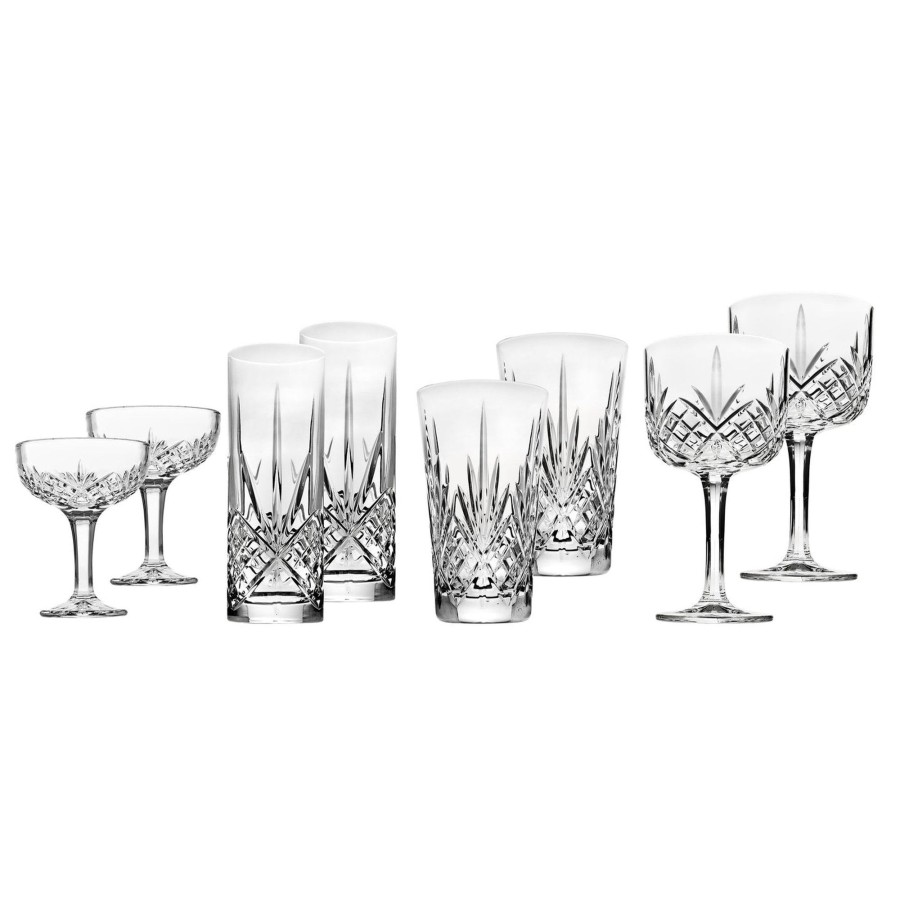 Glaswaren Und Barzubehor Godinger | Dublin Crystal Mixology 8-Teiliges Glaswaren-Set