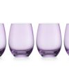 Glaswaren Und Barzubehor Godinger | Veneto Amethyst Weinglas Ohne Stiel, 4Er-Set