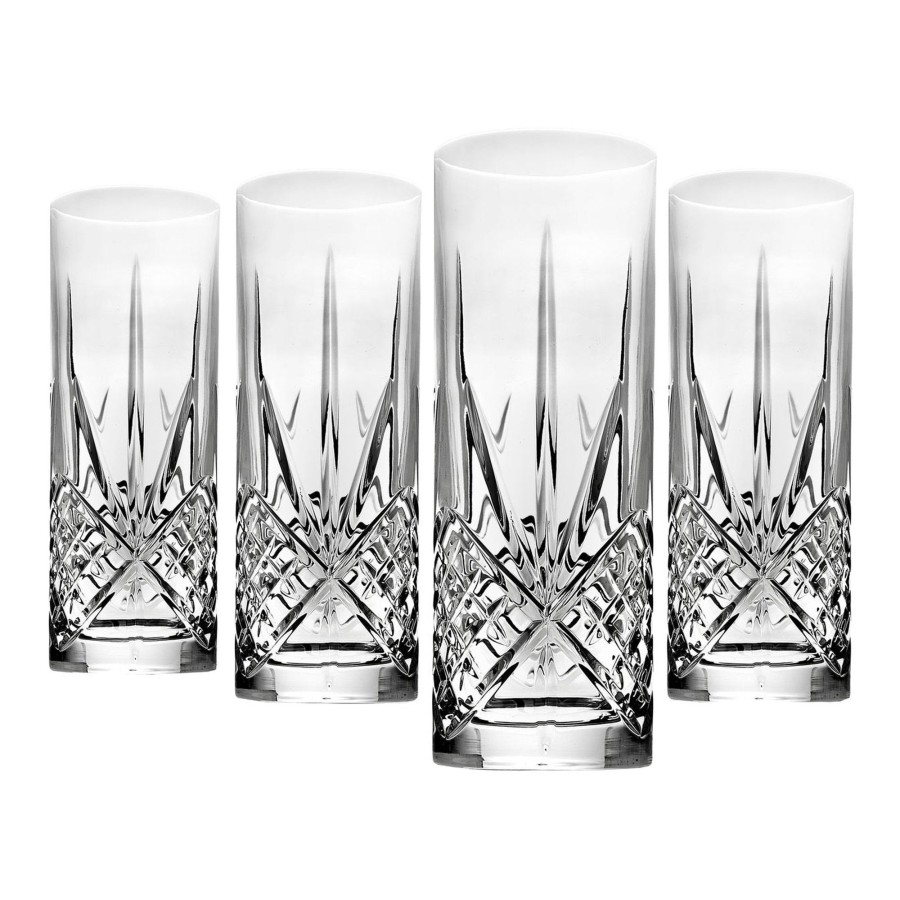 Glaswaren Und Barzubehor Godinger | Dublin Crystal Tom Collins Highballglas, 4Er-Set