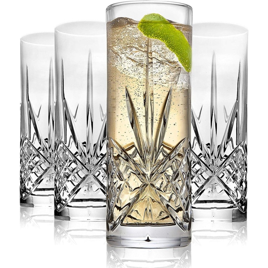 Glaswaren Und Barzubehor Godinger | Dublin Crystal Tom Collins Highballglas, 4Er-Set