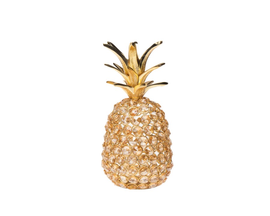 Dekor Godinger | Ananas Gold Glam Kleines Dekoobjekt