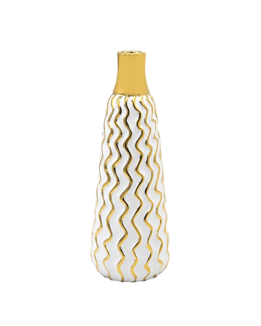 Dekor Godinger | Aurora Gold Ripple Vase