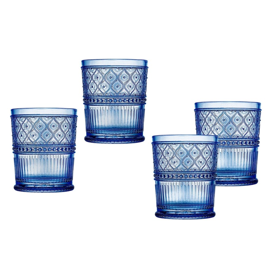 Glaswaren Und Barzubehor Godinger | Claro Blue Double Old Fashion, 4Er-Set