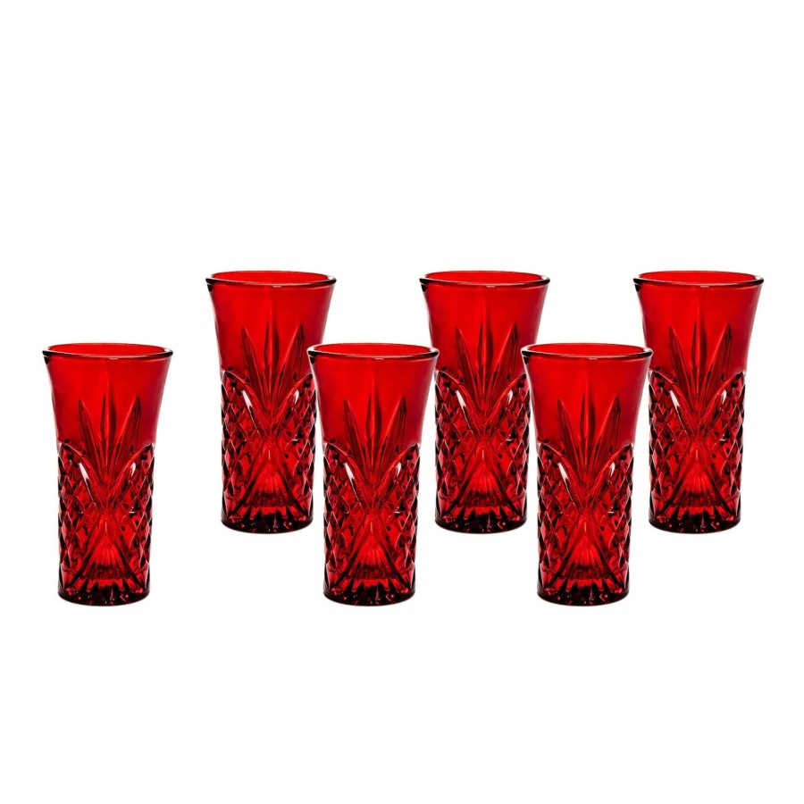 Glaswaren Und Barzubehor Godinger | Dublin Crystal Red Vodka Shooters, 6Er-Set