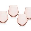 Glaswaren Und Barzubehor Godinger | Meridian Blush Weinglas Ohne Stiel, 4Er-Set