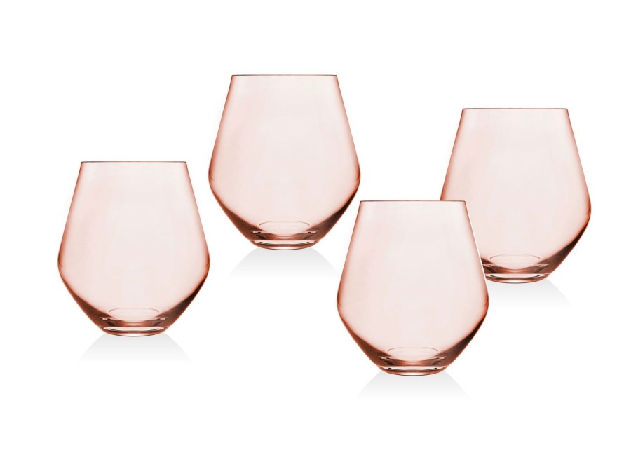 Glaswaren Und Barzubehor Godinger | Meridian Blush Weinglas Ohne Stiel, 4Er-Set