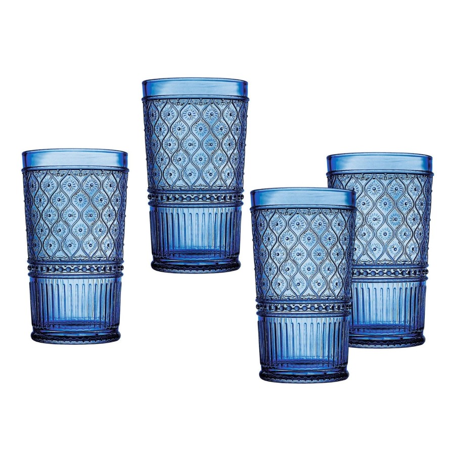 Glaswaren Und Barzubehor Godinger | Claro Blue Highball, 4Er-Set