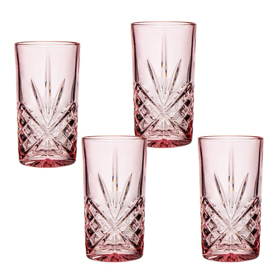 Glaswaren Und Barzubehor Godinger | Dublin Crystal Blush Highball, 4Er-Set