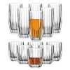 Glaswaren Und Barzubehor Godinger | Pleat 12-Teiliges Doppel-Old-Fashion- Und Highball-Glaser-Set