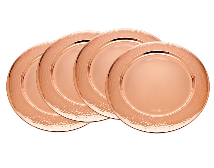 Essen Godinger | Platzteller Aus Gehammertem Rosegold, 4Er-Set