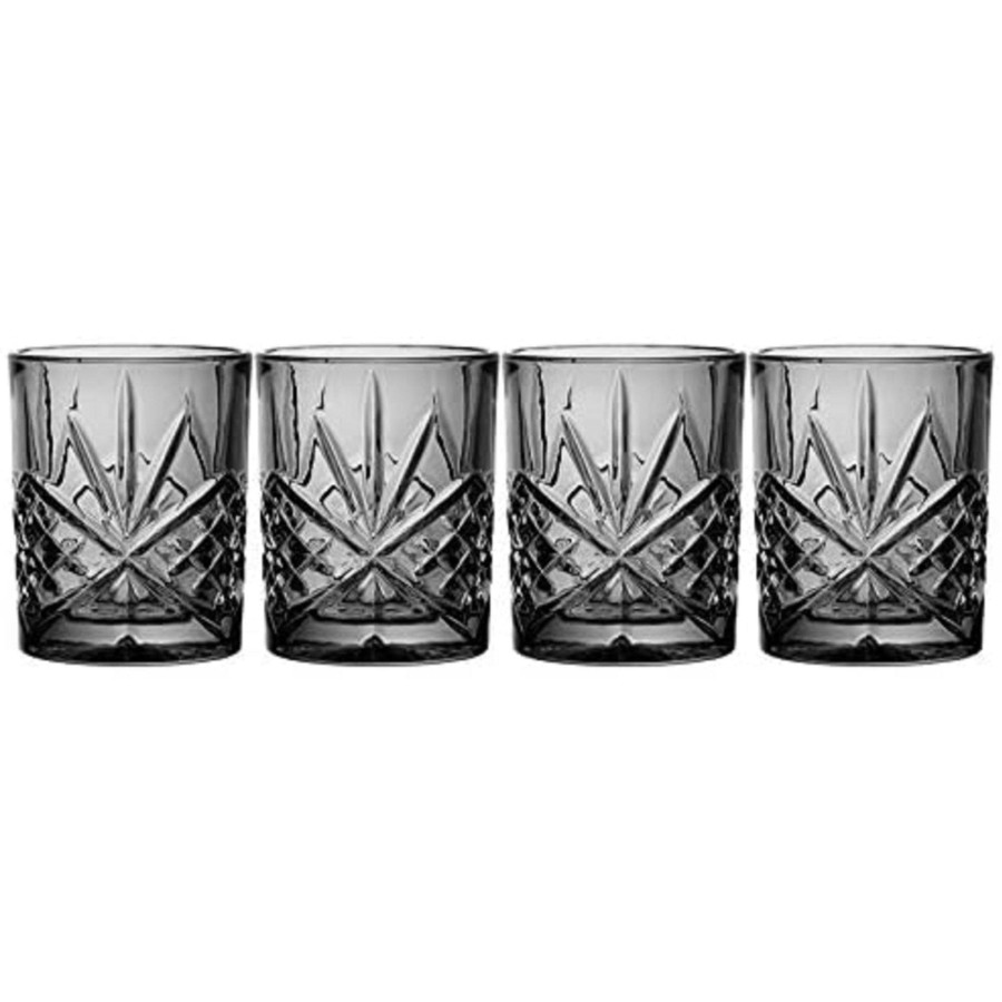 Glaswaren Und Barzubehor Godinger | Dublin Crystal Midnight Double Old Fashion, 4Er-Set