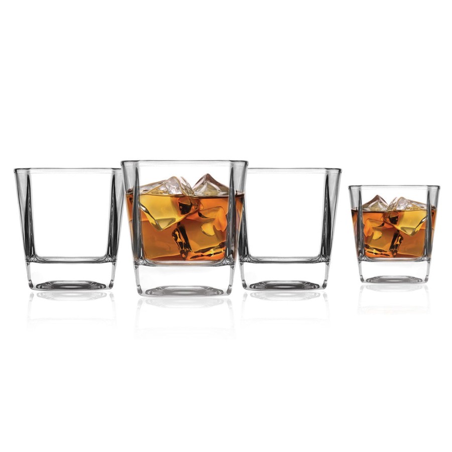 Glaswaren Und Barzubehor Godinger | Carnegie Double Old Fashion Glas, 4Er-Set