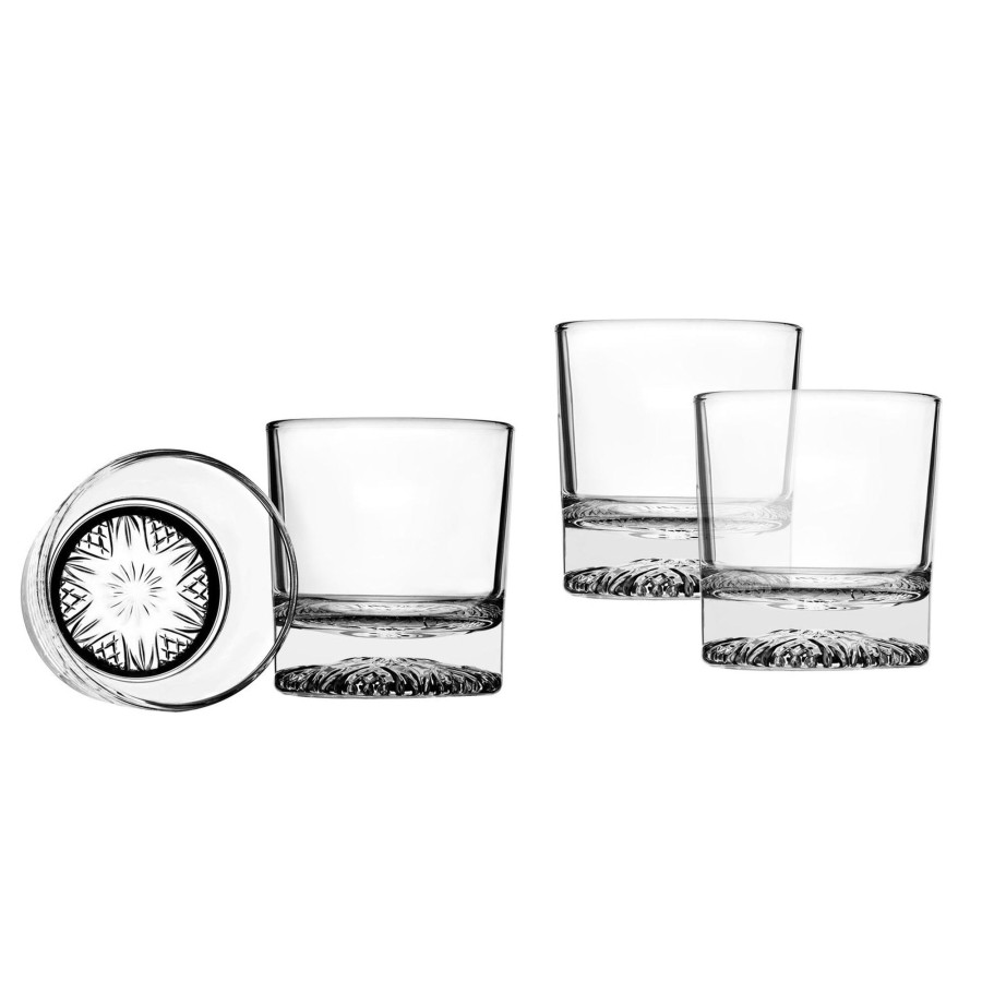 Glaswaren Und Barzubehor Godinger | Dublin Crystal Contempo Double Old Fashion, 4Er-Set