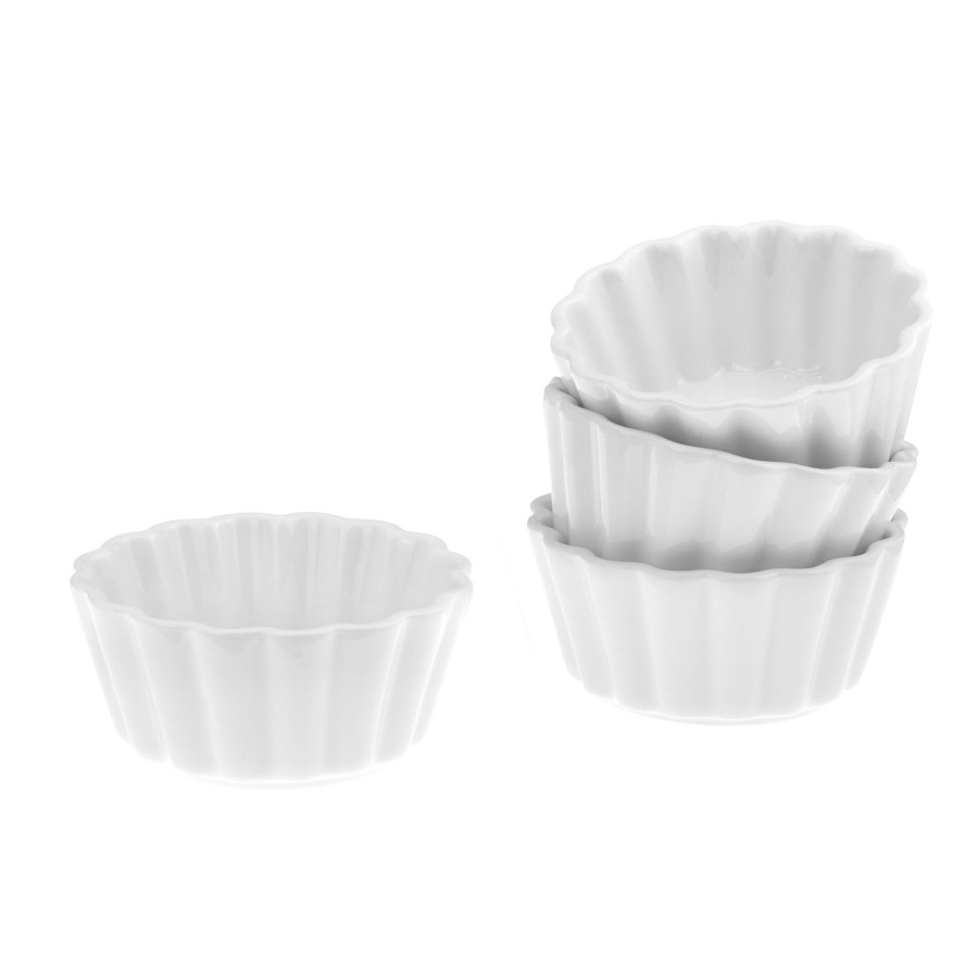 Kuche Godinger | Munch Oval Folds Ramekin, 4Er-Set