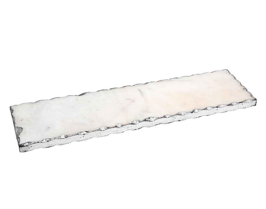 Kuche Godinger | Lavi Marble Silver Organic Edge Rechteckbrett